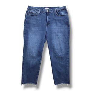 Good American Always Fits Good Classic Slim Straight Jeans Womens 20-26
